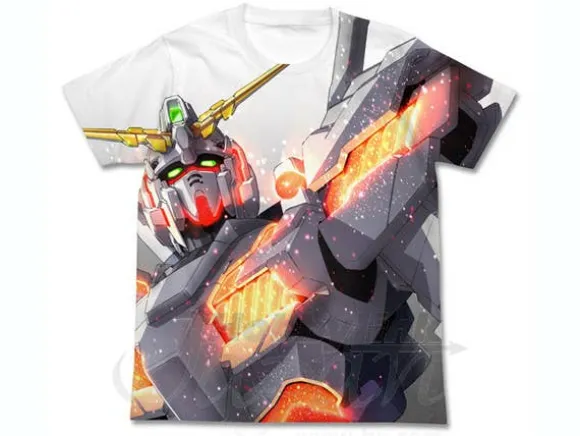 Unicorn Gundam Full Graphic T-Shirt White L
