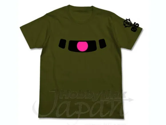 Zaku Mono-Eye Luminous T-Shirt Moss L