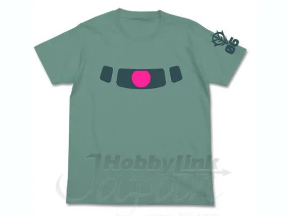 Zaku Mono-Eye Luminous T-Shirt Sage Blue L