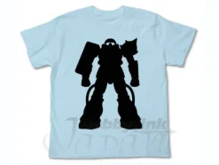 Zaku Silhouette T-Shirt Light Blue XL