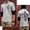 Zeon Defense Force Polo Shirt Mix Gray x Black M