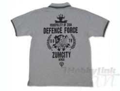 Zeon Defense Force Polo Shirt Mix Gray x Black M