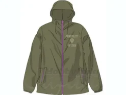 Zeon Hooded Windbreaker Moss Green M