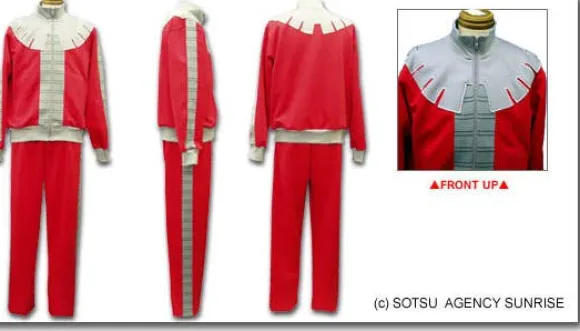 Zeon Jersey Suit Red M Size