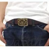 Zeon Mark Relief Belt Brown
