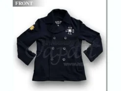 Zeon Pea Coat Marine Navy L