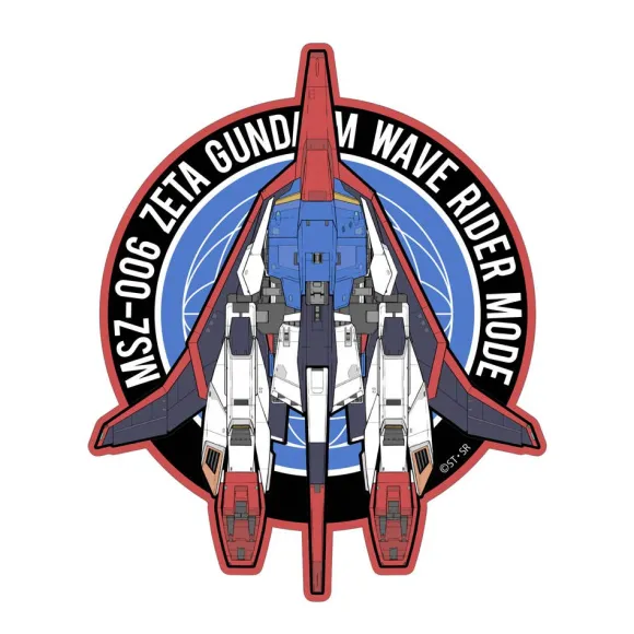 Zeta Gundam: Drawing Wave Rider Sticker