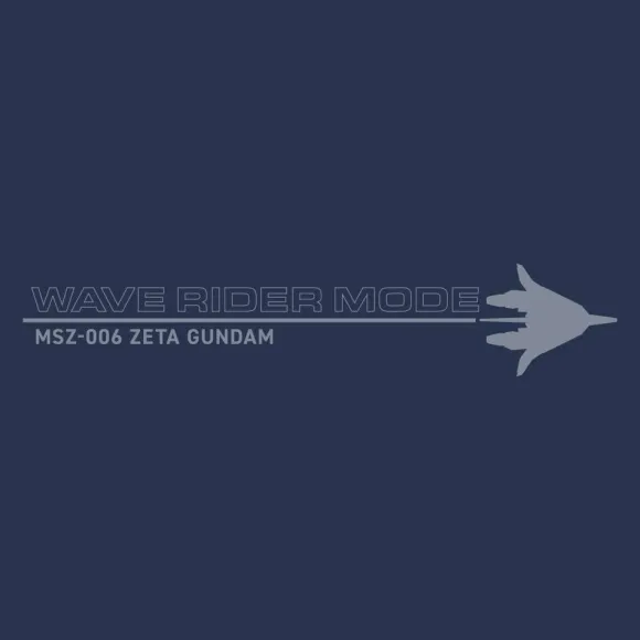 Zeta Gundam: Drawing Wave Rider T-shirt SLATE XL
