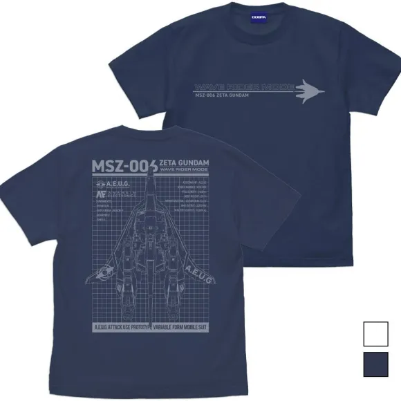 Zeta Gundam: Drawing Wave Rider T-shirt SLATE XL