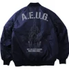 Zeta Gundam: Newly Drawn Wave Rider MA 1 Jacket NAVY XL
