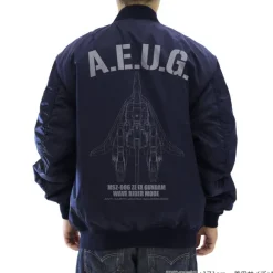 Zeta Gundam: Newly Drawn Wave Rider MA 1 Jacket NAVY XL