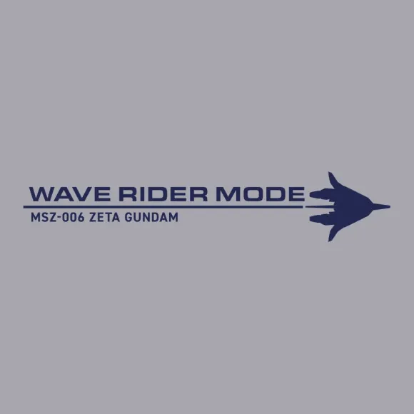 Zeta Gundam: Newly Drawn Wave Rider Zip Hoodie MIX GRAY XL