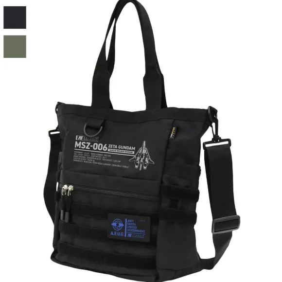 Zeta Gundam: Wave Rider Functional Tote Bag BLACK
